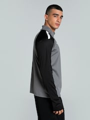 Puma Grey Mens Team LIGA Quarter Zip Football Top - Image 4 of 8