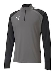 Puma Grey Mens Team LIGA Quarter Zip Football Top - Image 7 of 8