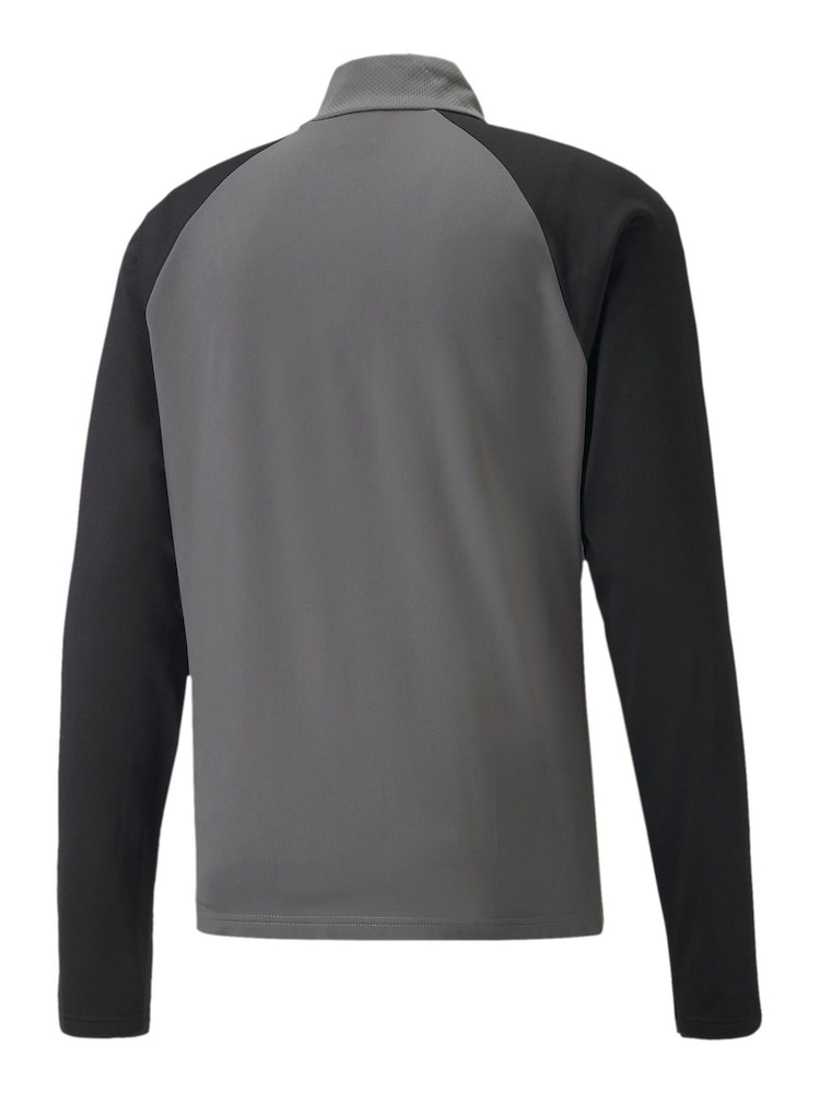 Puma Grey Mens Team LIGA Quarter Zip Football Top - Image 8 of 8