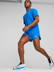 Puma Blue Mens Cloudspun Running 100% Cotton T-Shirt - Image 3 of 7