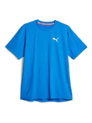 Puma Blue Mens Cloudspun Running 100% Cotton T-Shirt - Image 6 of 7