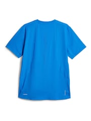 Puma Blue Mens Cloudspun Running 100% Cotton T-Shirt - Image 7 of 7