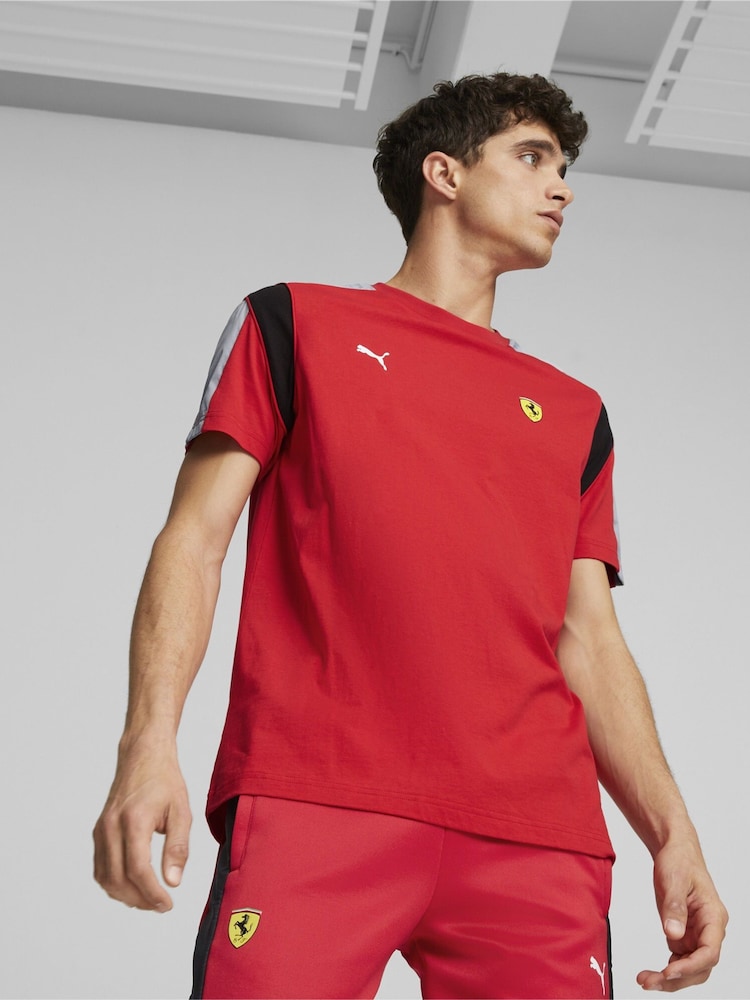 Puma Red Scuderia Ferrari Race MT7 T-Shirt - Image 1 of 7