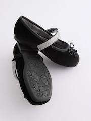 Black Velvet Ballet Occasion Shoes - Image 2 of 4
