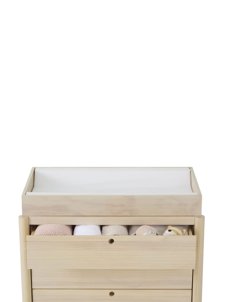 Gaia Baby Primorse Yellow Natural Ash Eos Nursery Dresser Changer - Image 6 of 6