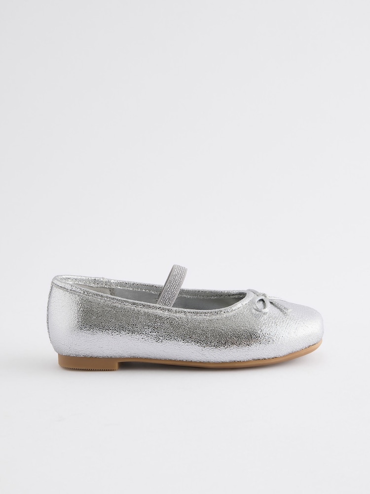 Plateado metalizado - Zapatos de vestir estilo ballet - Imagen 1 de 2 Plateado metalizado - Zapatos de vestir estilo ballet - Imagen 1 de 2