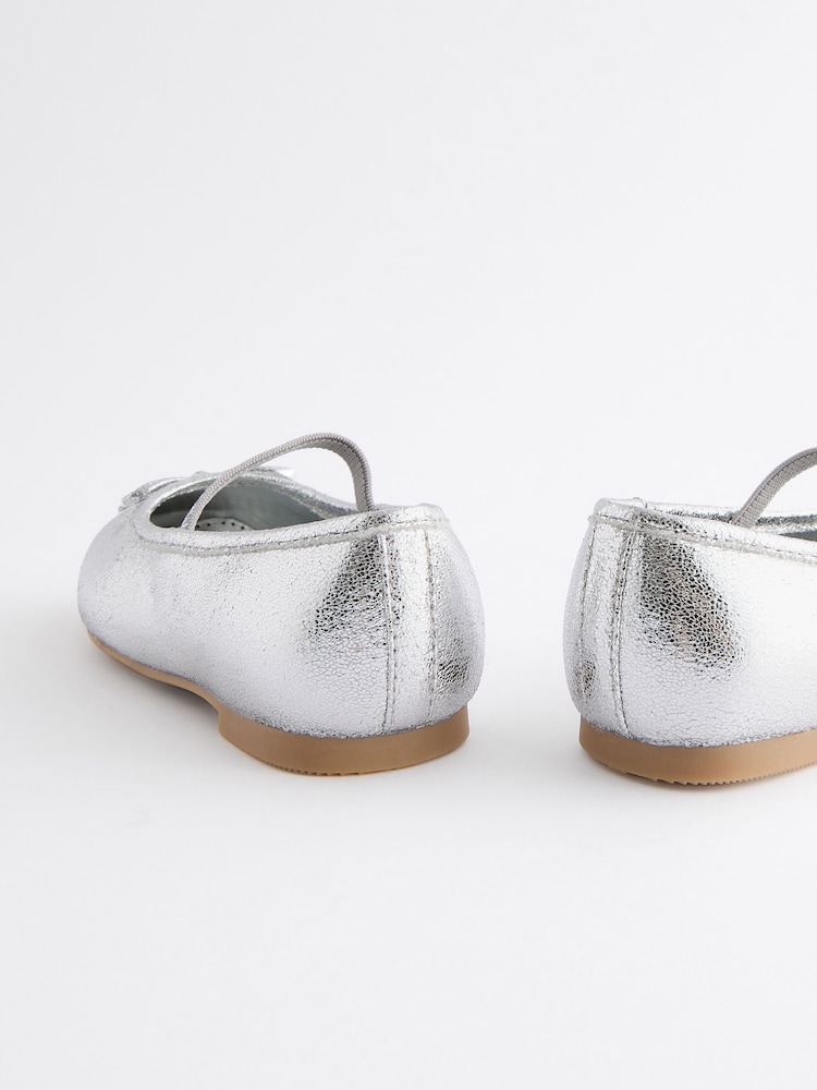 Plateado metalizado - Zapatos de vestir estilo ballet - Imagen 2 de 2 Plateado metalizado - Zapatos de vestir estilo ballet - Imagen 2 de 2