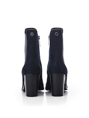Moda in Pelle Blue Briee Chelsea Block Heel Ankle Boots - Image 3 of 4