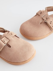 Pink Ankle Strap Buckle Detail Clogs - Image 4 of 7