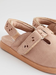 Pink Ankle Strap Buckle Detail Clogs - Image 7 of 7