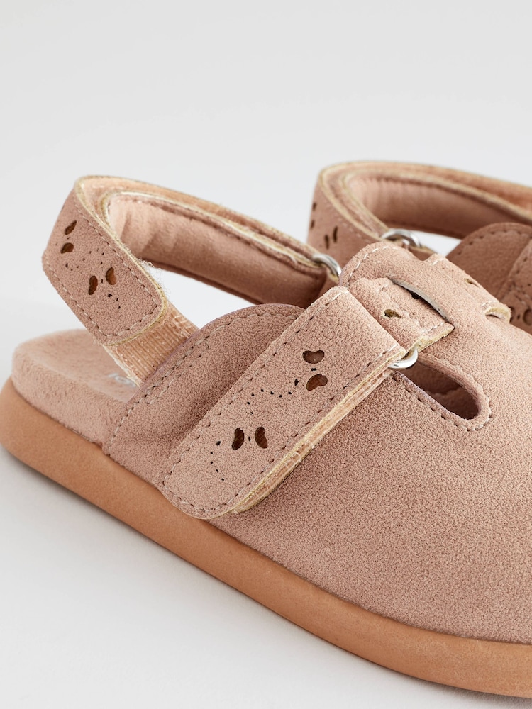 Pink Ankle Strap Buckle Detail Clogs - Image 7 of 7