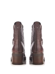 Moda In Pelle Bellzie Lace Up Leather Ankle Boots - Image 3 of 5