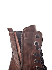 Moda In Pelle Bellzie Lace Up Leather Ankle Boots - Image 5 of 5