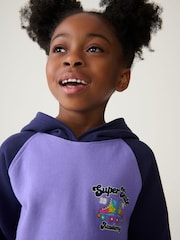 Little Bird by Jools Oliver Purple Roller Skate Longline 100% Cotton Hoodie and Leggings Set - Image 3 of 8