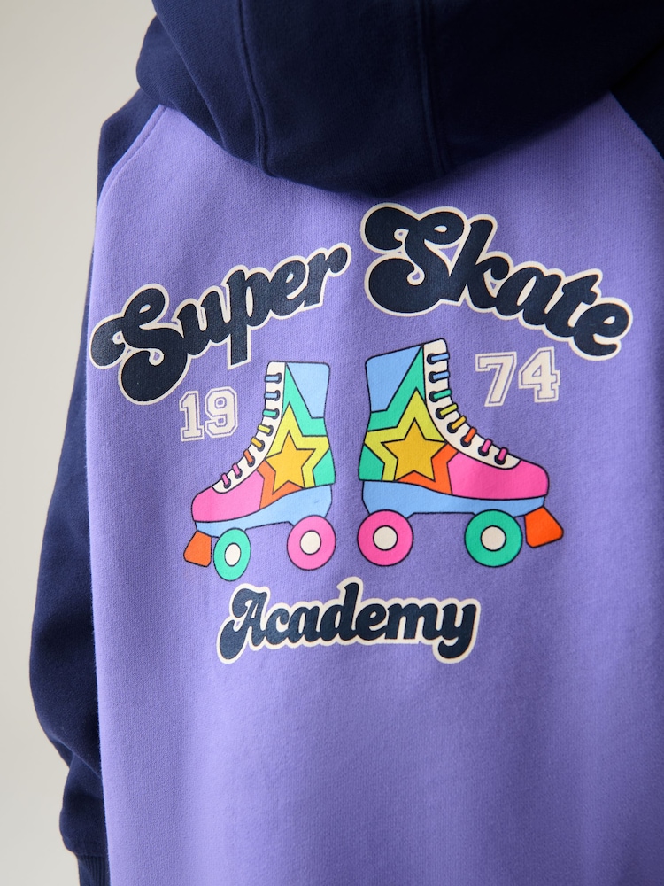 Ensemble Little Bird by Jools Oliver Roller Skate long 100% coton avec sweat à capuche et legging - Image 4 of 8