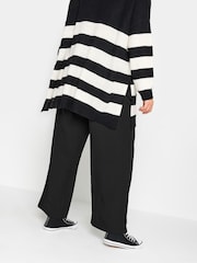 Yours Curve Black Dad Trousers - Image 2 of 4