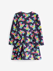 Little Bird by Jools Oliver Navy Long Sleeve Skater Dress - Image 5 of 7