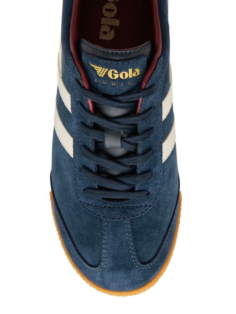 Gola Blue Mens Harrier Suede Lace Up Trainers - Image 4 of 4 Gola Blue Mens Harrier Suede Lace Up Trainers - Image 4 of 4