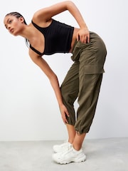Forest Green Active Walking Cargo Trousers - Image 3 of 8