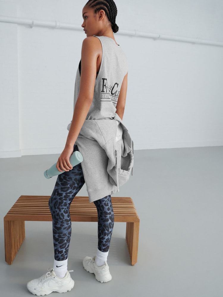 Grey 100% Cotton Active Jersey Tank - Image 2 of 8