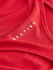Red Active Sports Longline Tank - Image 7 of 7