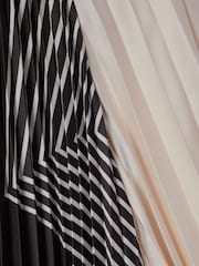 Reiss Navy Bay Teen Printed Pleated Dress - Image 6 of 6