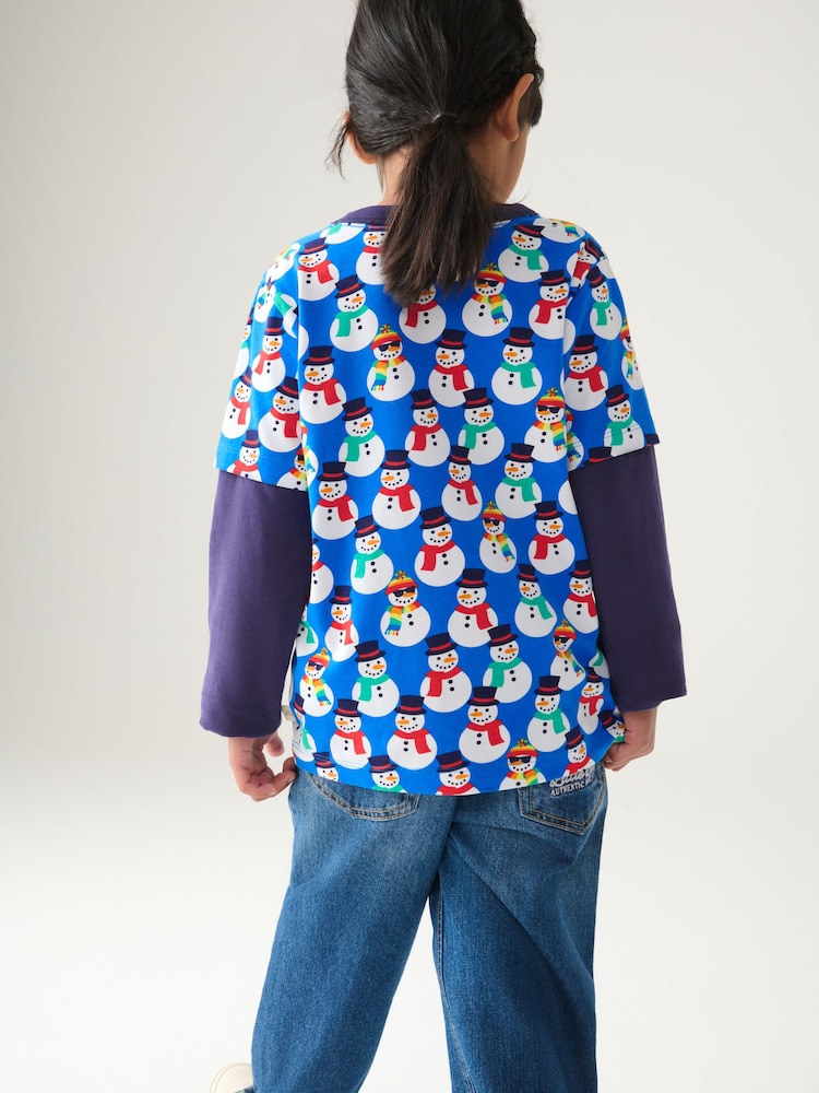 Little Bird by Jools Oliver Blue Long Sleeve Colourful T-Shirt - Image 10 of 10 Little Bird by Jools Oliver Blue Long Sleeve Colourful T-Shirt - Image 10 of 10