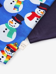 Little Bird by Jools Oliver Blue Long Sleeve Colourful T-Shirt - Image 4 of 8