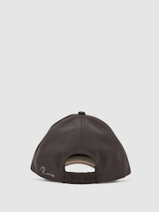 Reiss Chocolate Brown Caleb Technical Logo-Embroidered Baseball Cap - Image 4 of 5