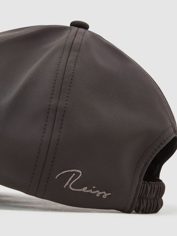 Reiss Chocolate Brown Caleb Technical Logo-Embroidered Baseball Cap - Image 5 of 5 Reiss Chocolate Brown Caleb Technical Logo-Embroidered Baseball Cap - Image 5 of 5