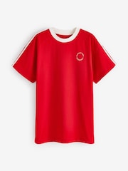 Red 100% Cotton Active Football Graphic T-Shirt - Image 5 of 6
