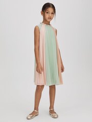 Reiss Pink Pixie 4-9 yrs Pleated Ruffle Dress - Image 1 of 6