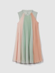 Reiss Pink Pixie 4-9 yrs Pleated Ruffle Dress - Image 2 of 6