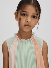 Reiss Pink Pixie 4-9 yrs Pleated Ruffle Dress - Image 4 of 6