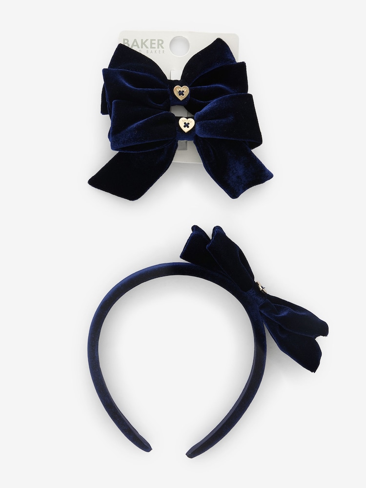 Baker by Ted Baker Girls Back to School Lot de trois pièces bleu marine - Image 1 of 8