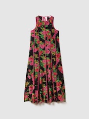 Florere Printed Panel Midi Dress - Image 2 of 7
