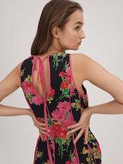 Florere Printed Panel Midi Dress - Image 6 of 7