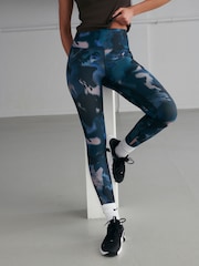 Teal Blue Active Yoga Leggings - Image 3 of 7