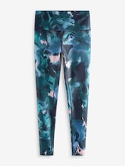 Teal Blue Active Yoga Leggings - Image 6 of 7