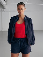 Navy Active Paperbag Shorts - Image 1 of 8