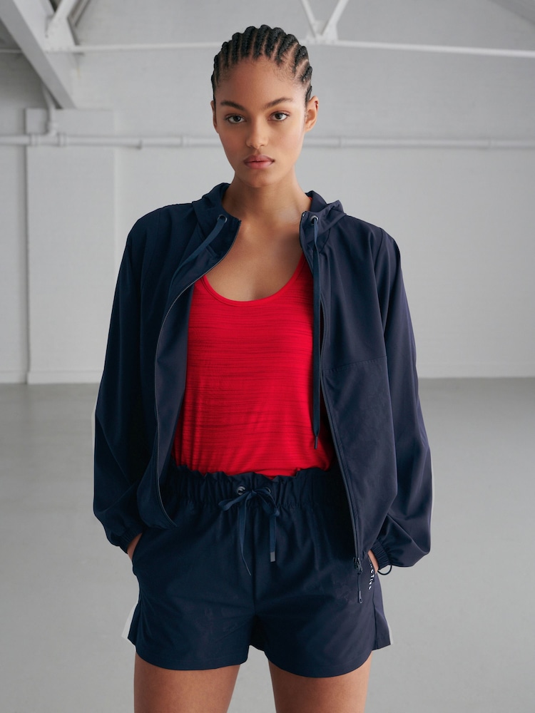 Navy Active Paperbag Shorts - Image 1 of 8