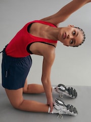 Navy Active Paperbag Shorts - Image 3 of 8