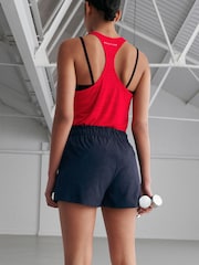 Navy Active Paperbag Shorts - Image 5 of 8