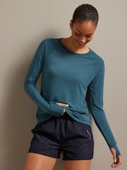 Blue Active Lightweight Long Sleeve Top - Image 1 of 8