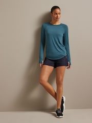 Blue Active Lightweight Long Sleeve Top - Image 4 of 8