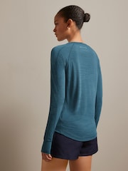 Blue Active Lightweight Long Sleeve Top - Image 5 of 8