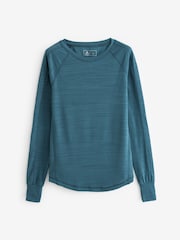 Blue Active Lightweight Long Sleeve Top - Image 7 of 8