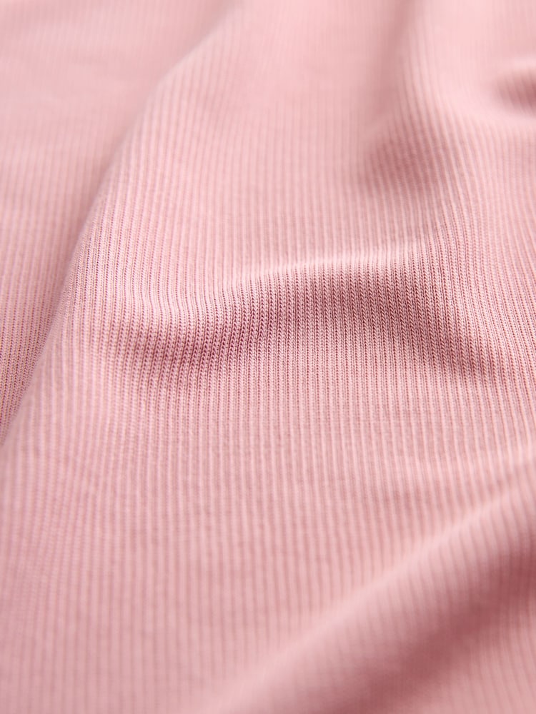 Pink Ruched Side Short Sleeve Top - Image 6 of 6