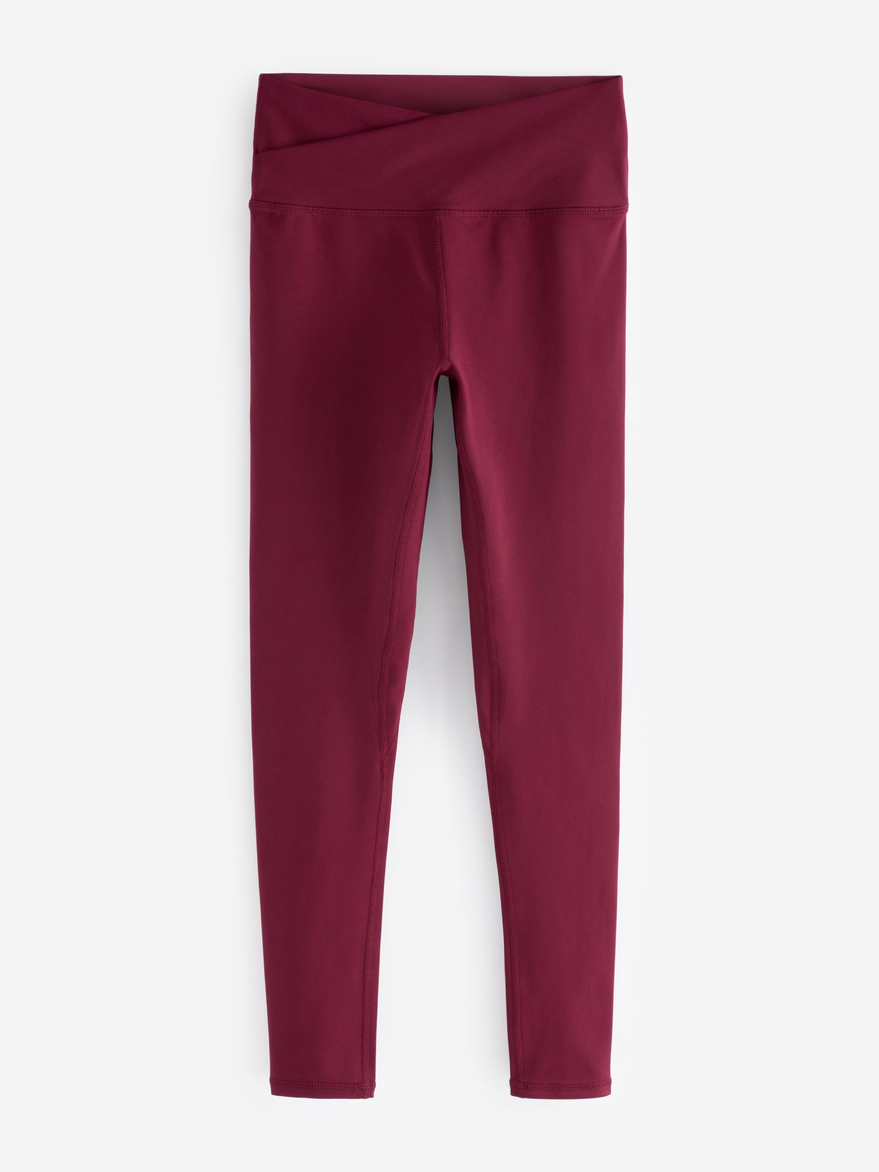 Buy Burgundy Red Balance Wrap Front Yoga Leggings from Next South Africa