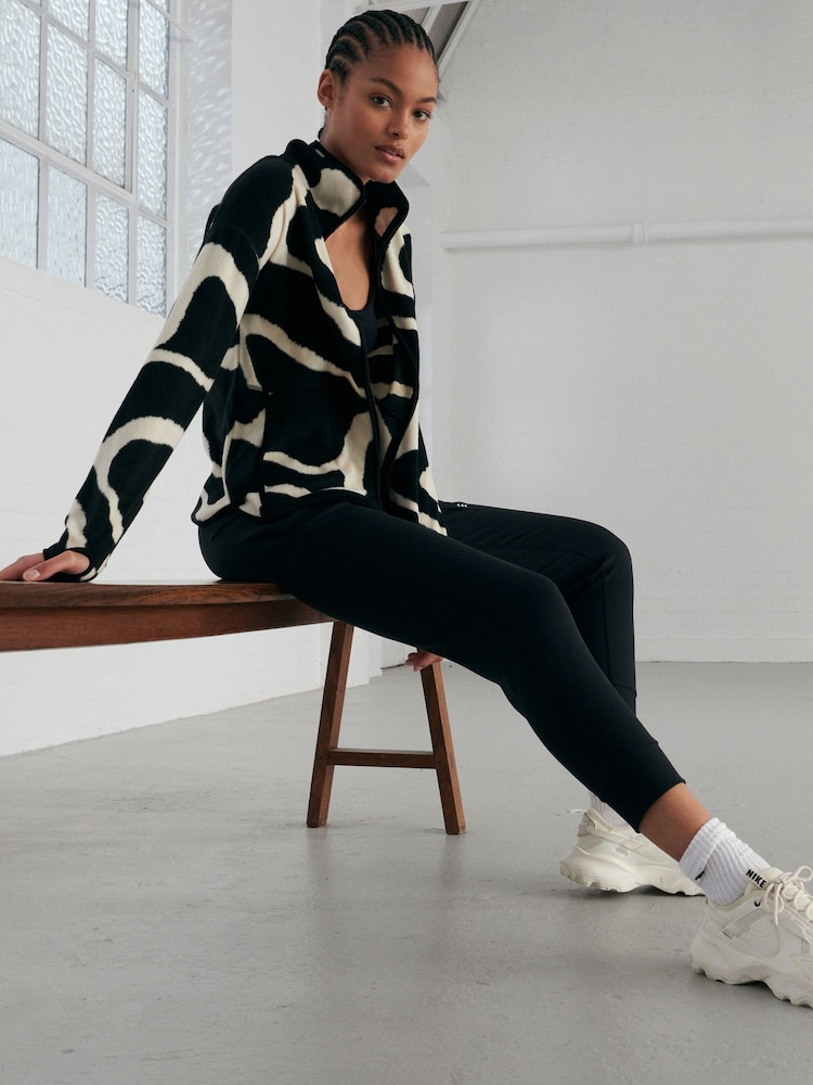 Black/White Outdoor Lightweight Fleece - Image 1 of 8